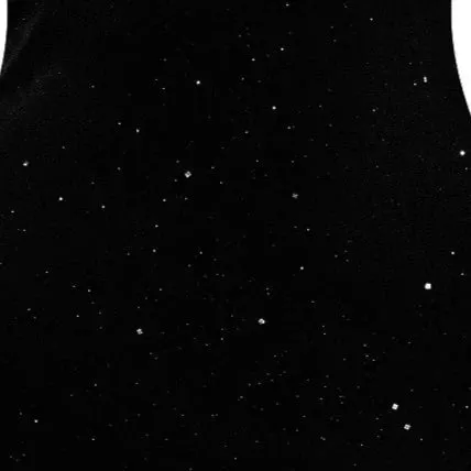 Black Velour Sparkle Wrapover 3/4 Sleeve Midi Dress