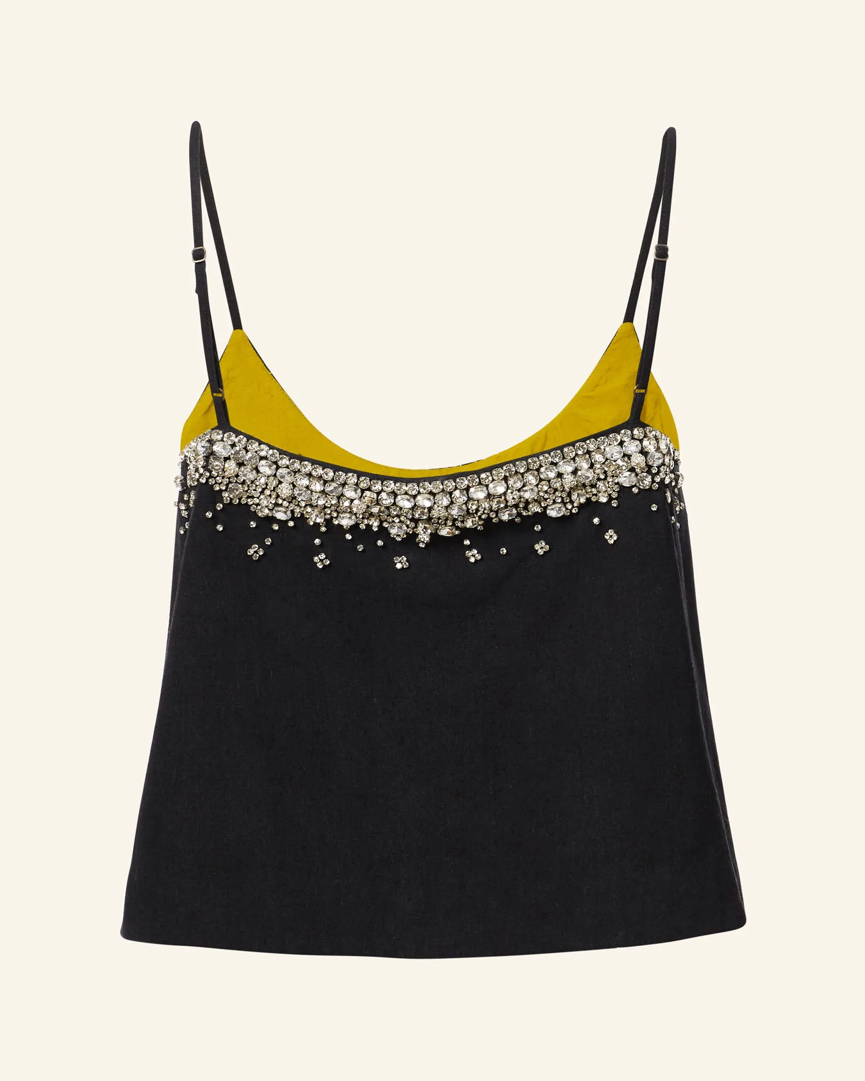Daphne Black Gem Top