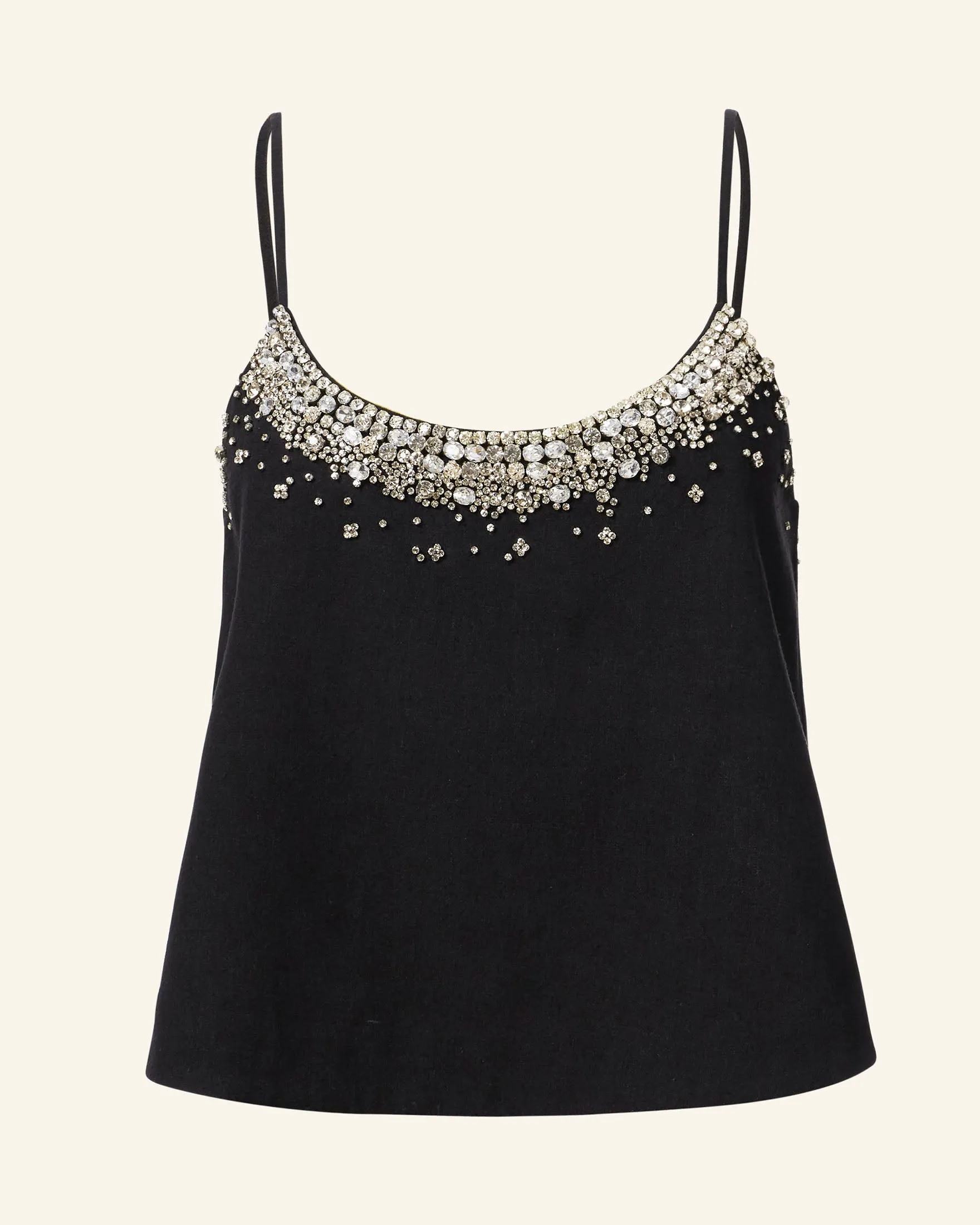 Daphne Black Gem Top